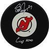 Image 1 : Scott Niedermayer Signed New Jersey Devils Puck W/ "Cup 2000" Insc. (Niedermayer Auth)