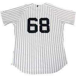 Dellin Betances Signed Majestic Authentic New York Yankees White Home Jersey