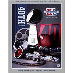 Super Bowl XL Theme Art Poster