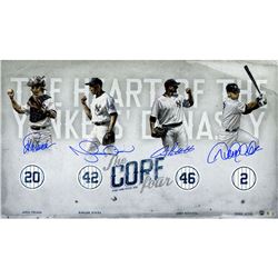 Mariano Rivera/Derek Jeter/Andy Pettitte/Jorge Posada Multi Signed "Heart Of The Yankees Dynasty" 14
