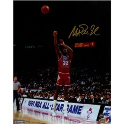 Magic Johnson Signed 1991 All-Star Game Jump Shot 8X10 Photo