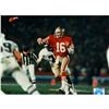 Image 1 : Joe Montana 49Ers Passing Red Uni Vs Miami  8X10 Uns (PL)