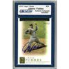 Image 1 : Johnny Podres Signed 2003 Topps Card - Dodgers - Holographic - Wind Up Pitch - 1St WS Appearance (Sl