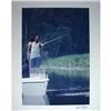 Image 1 : Ken Regan Signed Hank Aaron Fishing Vertical 16X20 Photo