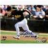 Image 1 : Rickey Henderson Signed 'Stealing 2Nd Base' 8X10 Photo W/ "HOF 2009" Insc