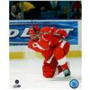 Image 1 : Brett Hull Red Wings Red Jersey Slap Shot Vertical 8X10 Photo Uns (Getty#52422957)- PF