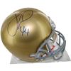 Image 1 : Justin Tuck Signed Notre Dame Full Size Replica Helmet