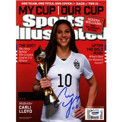 Carli Lloyd Signed 2015 World Cup Sports Illustrated Magazine (PSA)