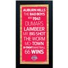 Image 1 : Detroit Pistons Subway Sign 6X12 Framed Photo
