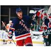 Brandon Dubinsky Rangers Blue Jersey Celebration Horizontal 16X20 Photo