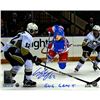 Carl Hagelin Signed Game 5 Winning Shot Vs Penguins 8X10 Photo W/ GWG Game 5 Insc
