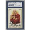 Bob Knight Signed 2012 Topps Card W/ "87 Champs" Insc. (Slabbed By Steiner)