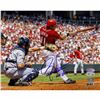 Image 1 : Barry Larkin Swing Horizontal 8X10 Photo W/ "HOF 2012" Insc