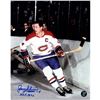 Image 1 : Jean Beliveau Signed Skating 8X10 Photo W/ "HOF 1972" Insc (Frozen Pond Auth)
