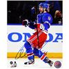 Image 1 : Derick Brassard New York Rangers Blue Jersey Celebrating Signed Vertical 8X10 Photo