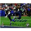 Image 1 : Malcolm Butler Signed Metallic Superbowl 49 INT 8X10 Photo W/ "GW INT SB 49" Insc.  (LE/149)