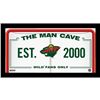 Image 1 : Minnesota Wild Man Cave Sign 6X12 Framed Photo