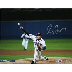 Greg Maddux Signed Braves 1995 WS First Pitch  8X10 Photo (MLB Auth)