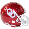 Steve Owens, Billy Sims & Jason White Triple Signed Oklahoma Sooners Full Size Replica Schutt Helmet