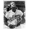 Image 1 : Frank Robinson Signed B/W 20X24 Canvas W/ "HOF 82" Insc