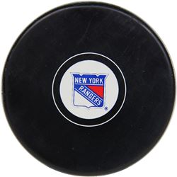 New York Rangers Autograph Puck