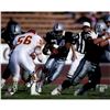 Image 1 : Bo Jackson Signed Rushing Against Chiefs Horizontal 8X10 Photo (Signed In Black)