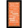 Image 1 : San Francisco Giants Subway Sign  9.5X19 Frame W/ Auth Dirt From AT&T Park.