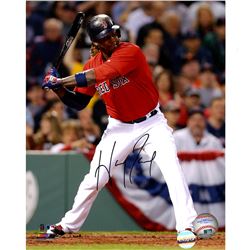 Hanley Ramirez Signed Red Sox Opening Day Hit 8X10 Photo ( LOJO Sports Auth)