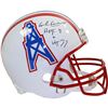 Image 1 : Earl Campbell Signed Houston Oilers Riddell Replica Throwback Helmet W/ "Heisman 77, HOF 91" Insc