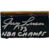 Image 1 : Jerry Lucas Signed MSG 2X3 Court Piece W/ '73 NBA Champs Insc ( Tristar Auth)
