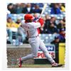 Image 1 : Barry Larkin Signed Swing 22X26 Canvas (Signed In Blue)