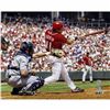 Image 1 : Barry Larkin Swing Horizontal 16X20 Photo W/ "HOF 2012" Insc