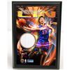 Image 1 : Jeremy Lin New York Knicks 4X6 Game Used Uniform Plaque Uns