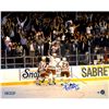 Image 1 : Stephane Matteau Game 7 GWG Celebration Horizontal 16X20 Photo