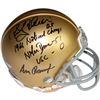 Image 1 : Rocky Bleier/Ara Parseghian Dual Signed Notre Dame Mini Helmet W/" 1966 Natl Champs Notre Dame 51 -U