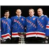 Image 1 : Mike Richter (’94 Cup), Adam Graves (2/3/09), Brian Leetch (HOF 09), And Mark Messier (91-97, 00-04)