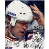 Image 1 : 1994 New York Rangers Multi Signed And Inscribed Mark Messier Blood 16X20 Metallic Photo (Signed In 