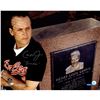 Image 1 : Cal Ripken Jr Signed W/ "Ironman" Inscrip. In Front Of Gehrig Monument 16X20 Photo (Ironclad Holo)