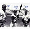 Image 1 : Don Mattingly, Rickey Henderson & Dave Winfield Triple Signed Standing In The Outfield 16X20 Photo W
