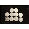 Image 1 : 10 ASSORTED SILVER ROOSEVELT DIMES