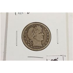 1911-D BARBER QUARTER