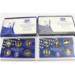 1999 & 2000 US 50 STATE QUARTERS PROOF SETS