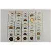 Image 1 : 50 ASSORTED FOREIGN COINS ALL FLIPPED AND LABELED