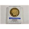 Image 1 : 1929 INDIAN HEAD HALF EAGLE REPLICA LAYERED IN