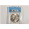 Image 1 : 1887 MORGAN SILVER DOLLAR ANACS MS62