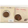Image 1 : LINCOLN CENT ERRORS BLANK PLANCHET & OFF CENTER