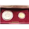 Image 3 : 1988 GOLD & SILVER US OLYMPIC 2 COIN SET UNC