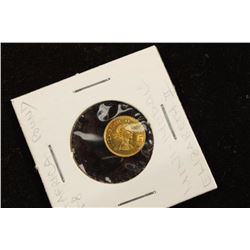 8-10KT GOLD 1958 SOUTH AFRICA POUND MINI MEDAL