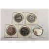 Image 1 : 5 CANADA TRADE DOLLARS 1983,84,85,86 & 87
