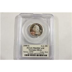 1999-S SILVER GEORGIA QUARTER PCGS PR69 DCAM